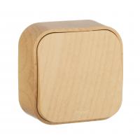 Quteo Выключатель 1 кл. прох. дерево Legrand