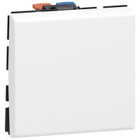 Legrand Выключатели - Программа Mosaic - 10 AX - 250 В~ - 2 модуля - белый