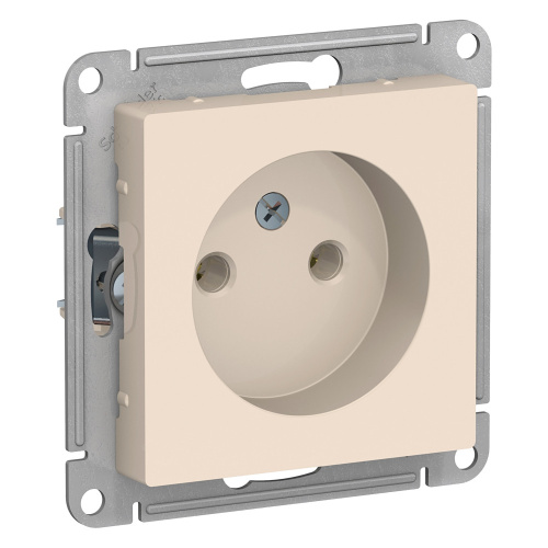 Systeme (Schneider) Electric ATLASDESIGN РОЗЕТКА без заземления, 16А, механизм, БЕЖЕВЫЙ ATN000241