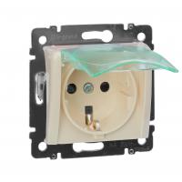 Valena Розетка с крышкой прозрачной крем Legrand 774120