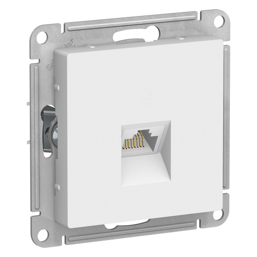 Systeme (Schneider) Electric ATLASDESIGN РОЗЕТКА компьютерная RJ45, кат. 6A, механизм, БЕЛЫЙ (ATN000186)