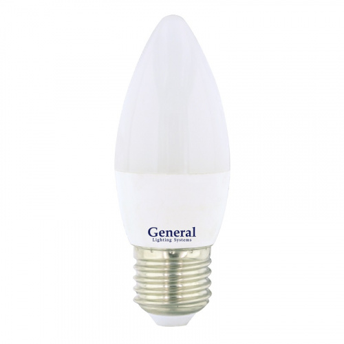 GENERAL лампа светодиодная свеча GLDEN-CF-7-230-E27-2700 (650000)
