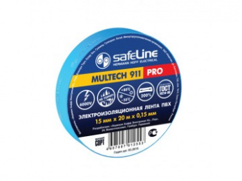 Изолента Safeline 15/20 синий