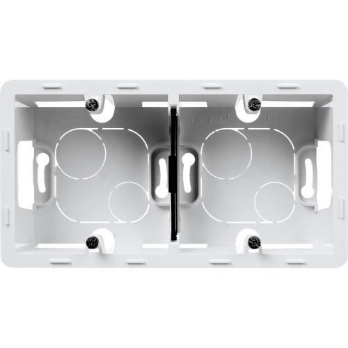 LEGRAND INSPIRIA коробка накладного монтажа 2 поста белый (673990)