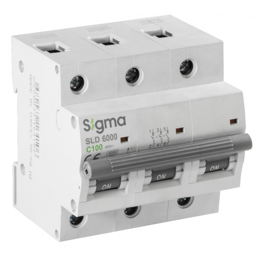 SIGMA Elektrik Автоматический выключатель 3P C 100A 6kA