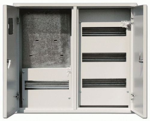 Schneider electric DEKraft Корп. метал. две двери 520х585х160 3-фазн. 48 мод. IP31 ЩРУН-3/48