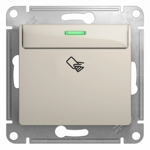 Systeme (Schneider) Electric GLOSSA Карточный ВЫКЛЮЧАТЕЛЬ,10AX, механизм, МОЛОЧНЫЙ