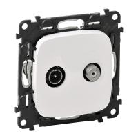 Valena ALLURE розетка TV+SAT двухкабельная белая Legrand