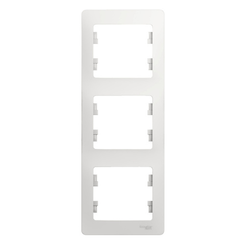 Systeme (Schneider) Electric GLOSSA рамка 3-я вертикаль белая