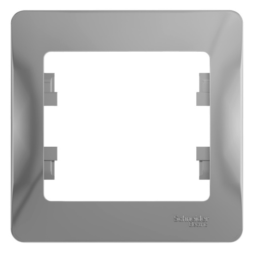 Systeme (Schneider) Electric GLOSSA 1-постовая РАМКА, АЛЮМИНИЙ