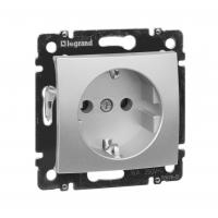 Valena Розетка с заземлением Алюминий Legrand 770120
