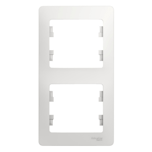 Systeme (Schneider) Electric GLOSSA рамка 2-я вертикаль белая