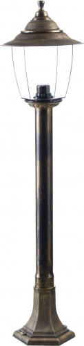 Светильник Прага Эл-11-73-100Б 60 Вт Е27 напольный на стойке h-1.0 м бронза, прозрачный плафон TDM