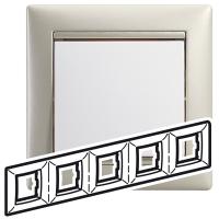 Рамка 5 постов Жемчужный Legrand 770475