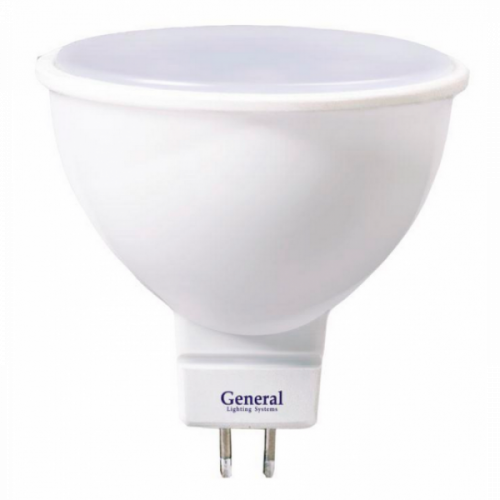 GENERAL Лампа светодиодная GLDEN-MR16-B-8-230-GU5.3-6500