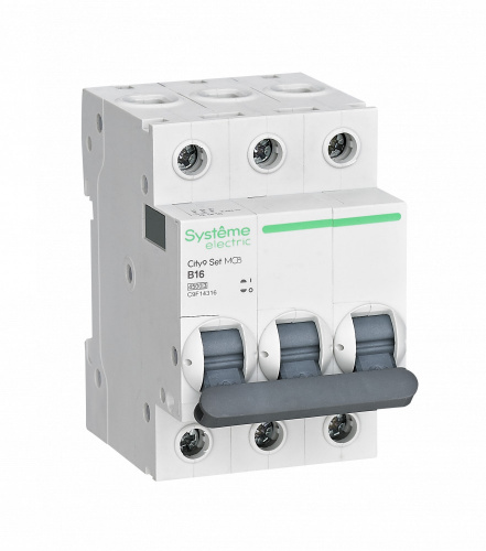 Systeme Electric (ранее Schneider Electric) City9 Set Автоматический выключатель (АВ) B 16А 3P 4.5kA 400В