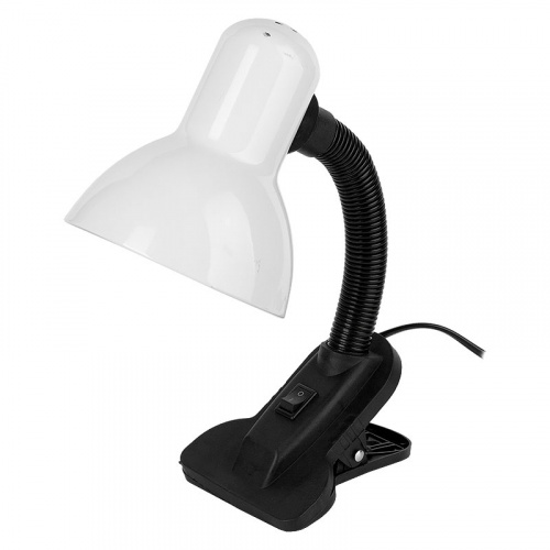 GENERAL светильник настольный на прищепке под лампу белый GTL-021-60-220 (800121)
