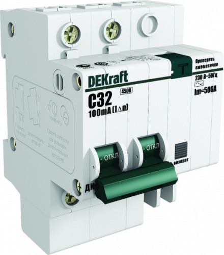 Schneider electric DEKraft АВДТ 1P+N 32А 100мА тип AC х-ка C ДИФ-101 4,5кА