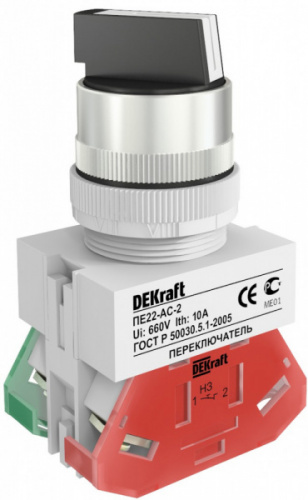 Schneider electric DEKraft Перекл. на 2 фикс. полож. I-O станд. ручка ПЕ-22