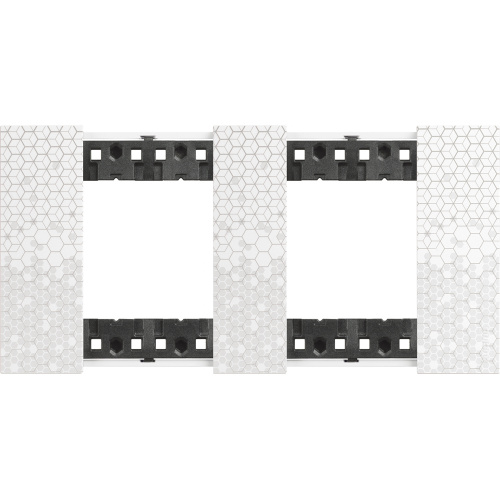 LIVING NOW.Декоративная рамка 2 поста (2+2 модуля).Цвет "Пиксель"