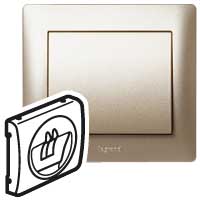 Legrand Galea Life Лицевая панель для одиночной розетка для колонок титан (771400)