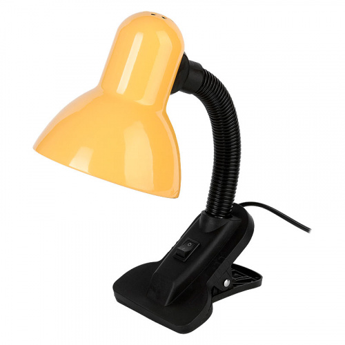 GENERAL светильник настольный на прищепке под лампу желтый GTL-026-60-220 (800126)