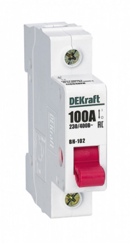 Schneider electric DEKraft Выключатель-разъединитель 1Р 100А ВН-102
