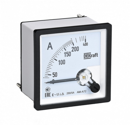 Schneider electric DEKraft Амперметр аналоговый 1000/5А AC 72х72мм КТ 1,5 трансф. подкл.