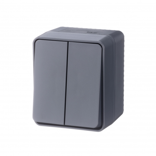 Systeme (Schneider) Electric AtlasDesign Profi54 О/У 2-клавишный ВЫКЛЮЧАТЕЛЬ 10 АХ, АНТРАЦИТ, Россия