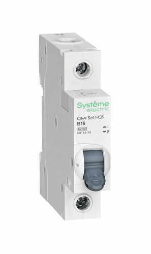 Systeme Electric (ранее Schneider Electric) City9 Set Автоматический выключатель (АВ) B 16А 1P 4.5kA 230В
