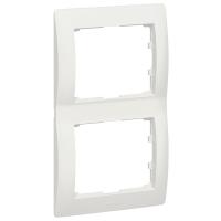 Legrand Galea Life Рамка 2 поста вертикальный монтаж жемчуг (771506)