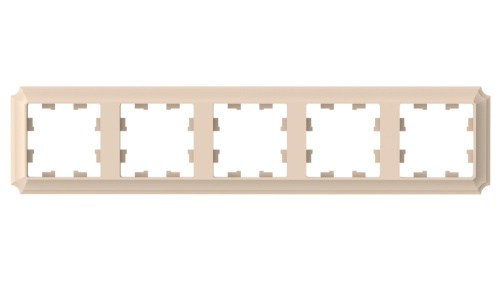 Systeme (Schneider) Electric ATLASDESIGN ANTIQUE 5-постовая РАМКА, универсальная, ПЕСОЧНЫЙ