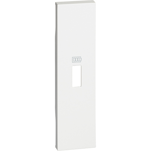 LIVING NOW.Лицевая панель для зарядных устройств USB 1 модуль.Цвет Белый.