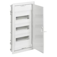 Legrand Щит встраиваемый Nedbox - с плоской металлической дверью цвет RAL 9010 - 3 рейки - 36+6 модулей
