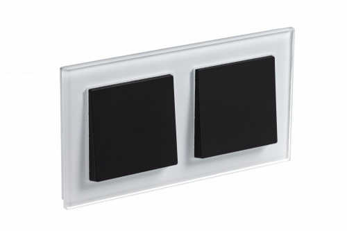 Systeme (Schneider) Electric ATLASDESIGN NATURE 2-постовая РАМКА, СТЕКЛО БЕЛЫЙ (ATN320102)
