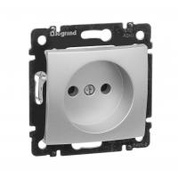 Valena Розетка без заземления Алюминий Legrand 770116