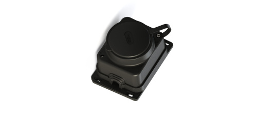 Systeme Electric MultiSet Колодка 1х розетка 2К+З каучуковая 16А/250В IP44 Чёрная