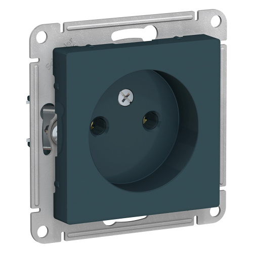 Systeme (Schneider) Electric ATLASDESIGN РОЗЕТКА без заземления, 16А, механизм, ИЗУМРУД ATN000841