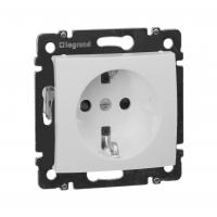 Valena Розетка с заземлением со шторкой белая Legrand 774421