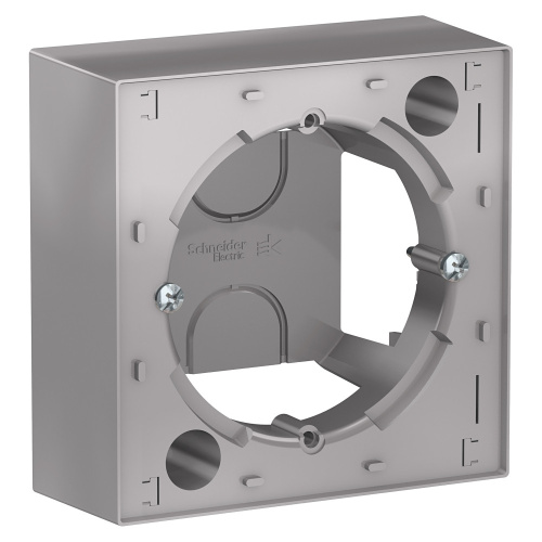 Systeme (Schneider) Electric ATLASDESIGN КОРОБКА для наружного монтажа, АЛЮМИНИЙ ATN000300