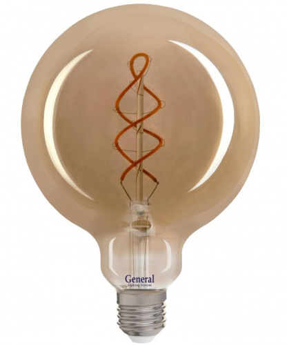 GENERAL лампа светодиодная декоративная GLDEN-G125DSS-6-230-E27-1800 (684600)