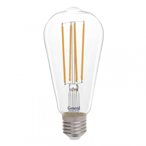 GENERAL лампа светодиодная декоративная GLDEN-ST64S-10-230-E27-4500 (655305)
