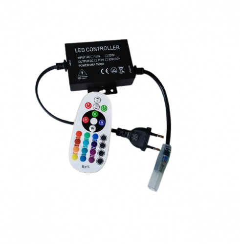 GENERAL Контроллер для гибкого неона RGB 220V GDC-RGB-1500-NL-R-IP20-220