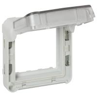 Legrand Plexo Адаптер для двухмодульных механизмов Mosaic с дымчатой крышкой