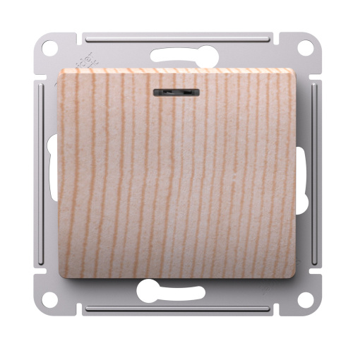 Systeme (Schneider) Electric GLOSSA 1-клавишный ВЫКЛЮЧАТЕЛЬ с подсветкой, сх.1а, 10АХ, механизм, СОСНА