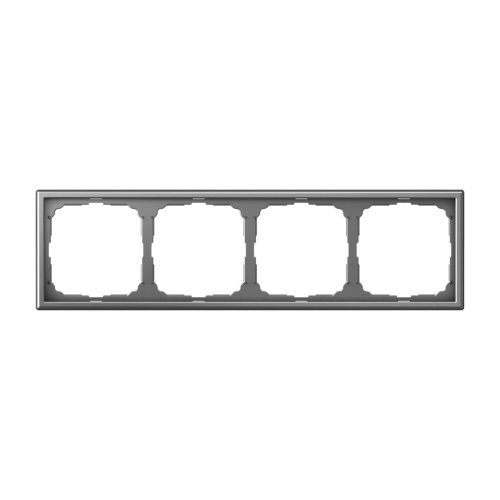 Systeme Electric ARTGALLERY 4-постовая РАМКА, универсальная, СТАЛЬ