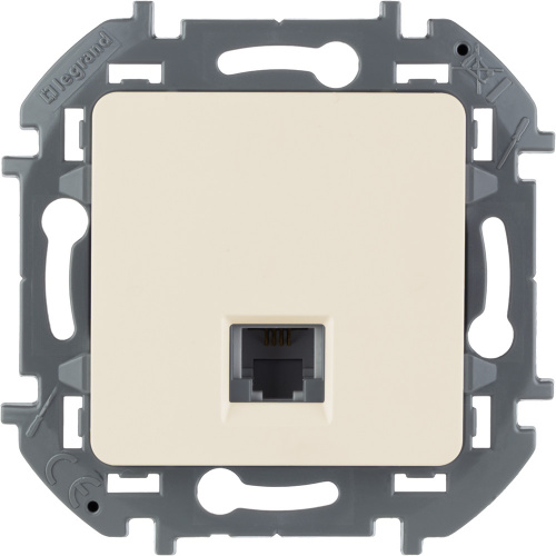 LEGRAND INSPIRIA телефонная розетка RJ11 слоновая кость (673821)