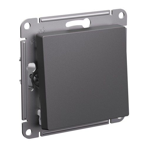 Systeme (Schneider) Electric ATLASDESIGN 1-клавишный ВЫКЛЮЧАТЕЛЬ, сх.1, 10АХ, механизм, БАЗАЛЬТ