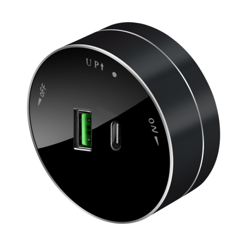 Systeme Electric MuitiTrack Розетка 2хUSB (тип А+С) 18Вт, 5В/3А Антрацит