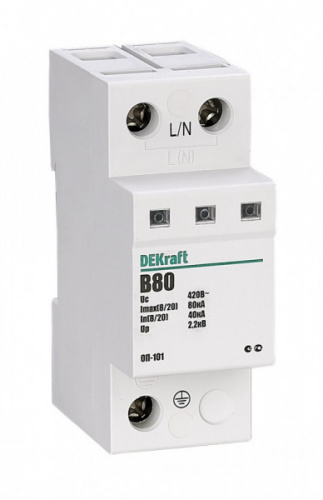 Schneider electric DEKraft Ограничитель перенапряжений 1P 80кА класс B 440В